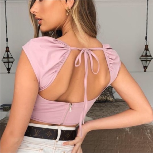 Tiger mist Marko blush/mauve top, size small - Picture 2 of 7